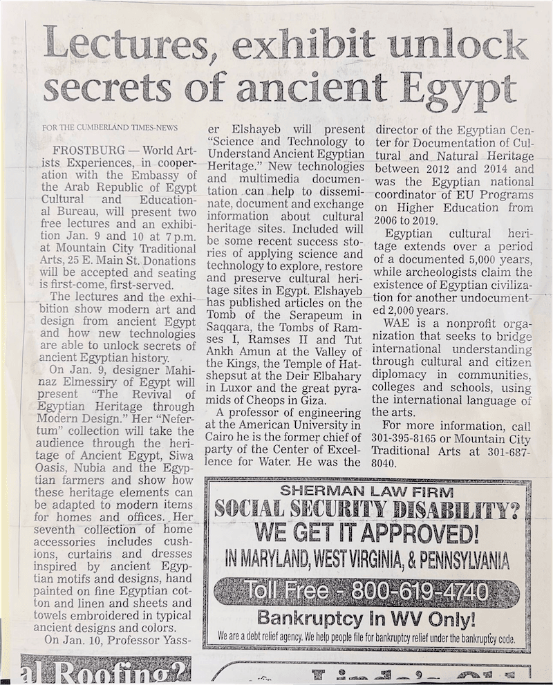 Lectures, exhibit unlock secrets of ancient Egypt